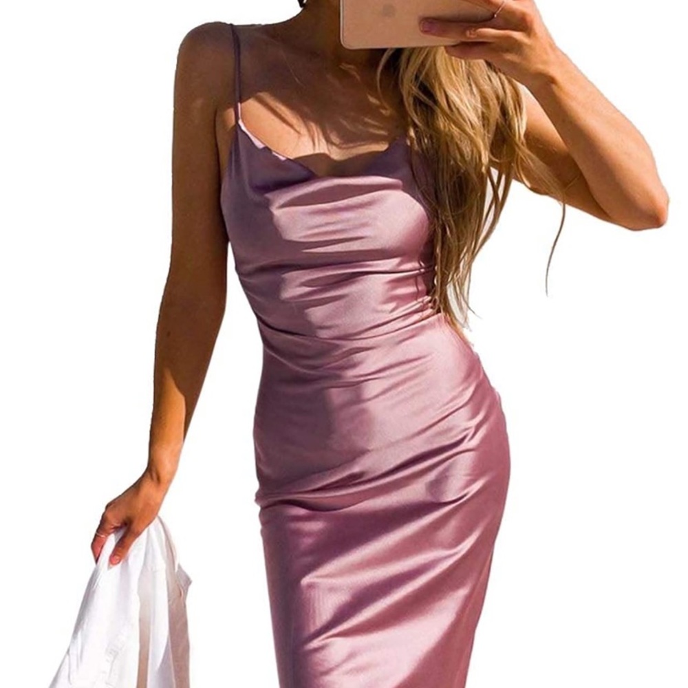 MIDI silky summer dress